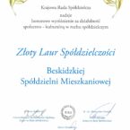 bsm-nagrody-Złoty Laur Spółdzielczości . bsm-nagrody-Złoty Laur Spółdzielczości .