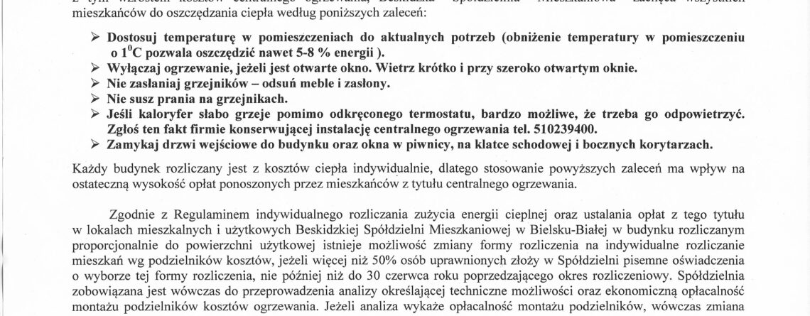 OGŁOSZENIE - Os. Słoneczne